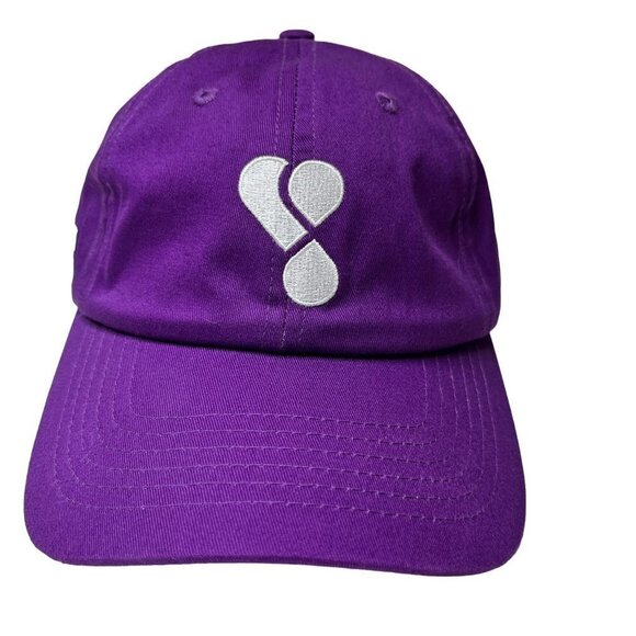 Heart Water Foundation Baseball Hat Cap Unisex Purple Adjustable Strap - Picture 2 of 6